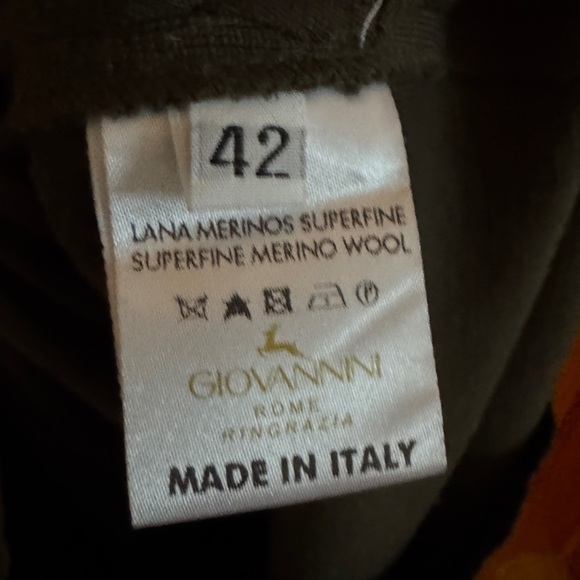 Giovannini Green Wool Dress - Picture 6 of 7